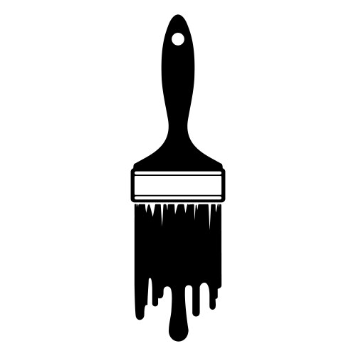 Paint brush Royalty Free Vector Image - VectorStock