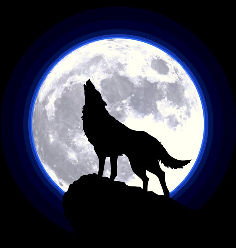 Howling Wolf Silhouette Vector Images (over 3,300)