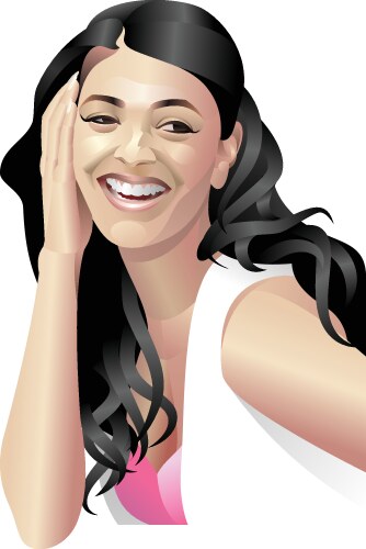 Beautiful girl Royalty Free Vector Image - VectorStock