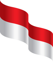 Indonesian flag Royalty Free Vector Image - VectorStock