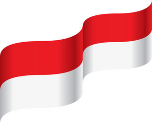 Indonesian flag Royalty Free Vector Image - VectorStock