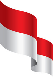 Indonesian flag Royalty Free Vector Image - VectorStock