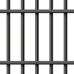 Realistic metal prison bars jailhouse grid Vector Image