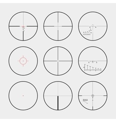 Sniper scope overlay Royalty Free Vector Image