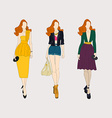 Fashion girls Royalty Free Vector Image - VectorStock