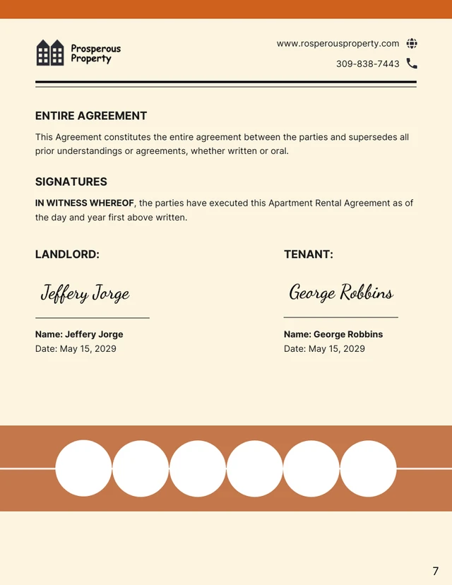 Apartment Rental Contract Template - Venngage