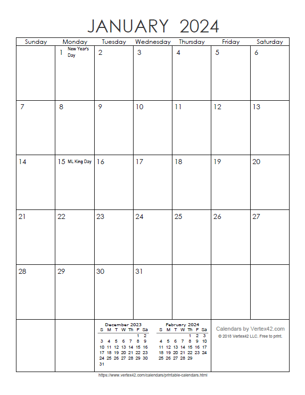 Free Printable Calendar - Printable Monthly Calendars