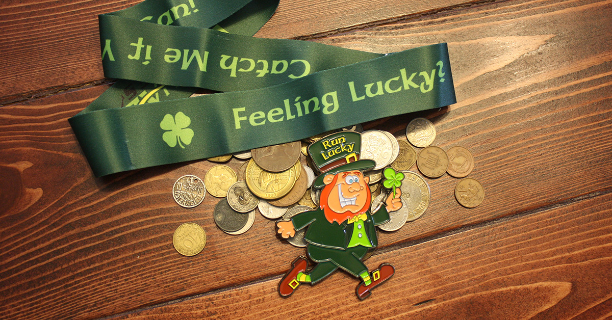 Run Lucky Virtual Race Medal