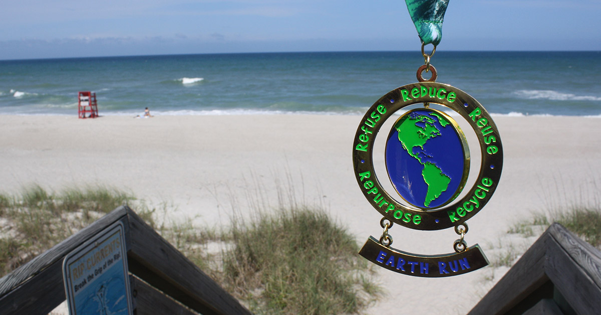 Earth Run Virtual Race Medal