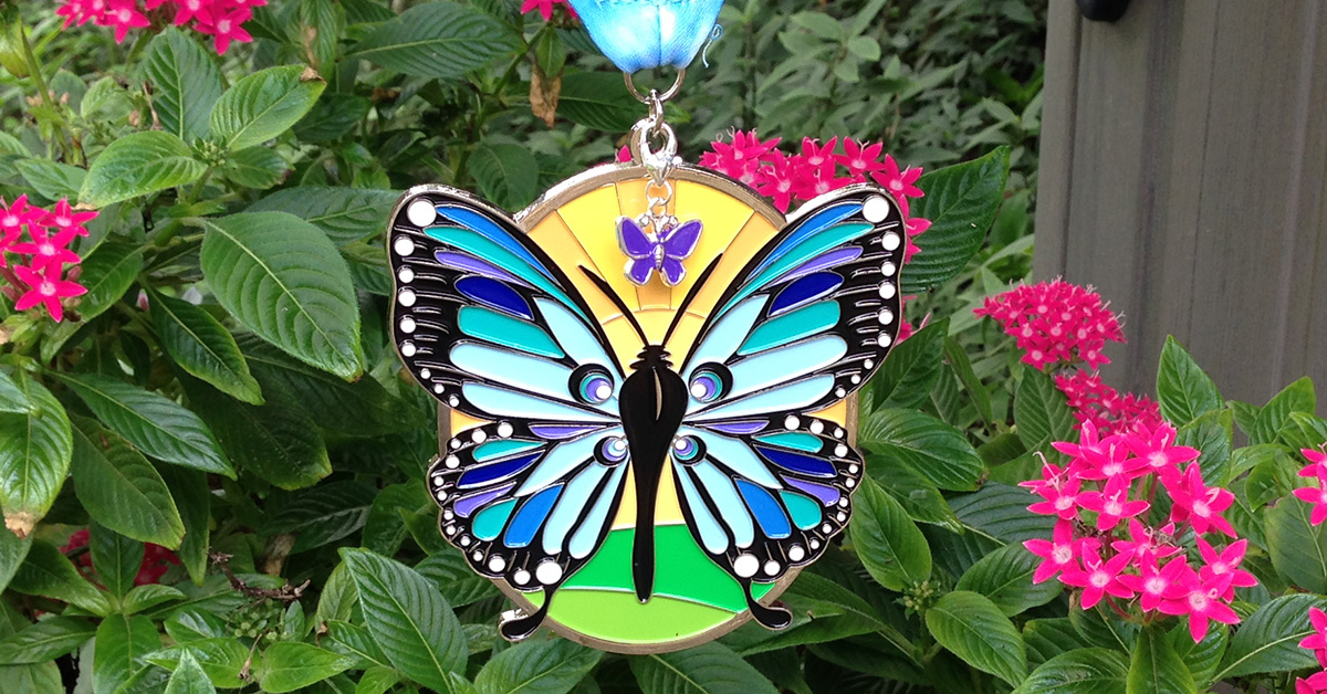 Butterfly Children Virtual Race Medal