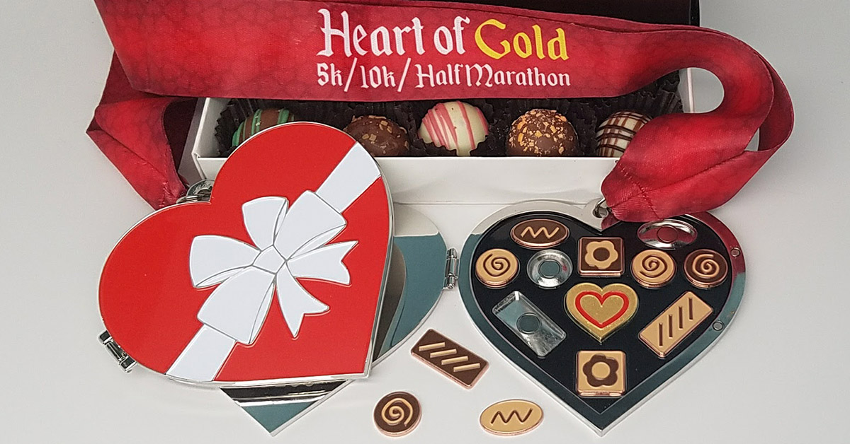 Heart of Gold Virtual Race Medal