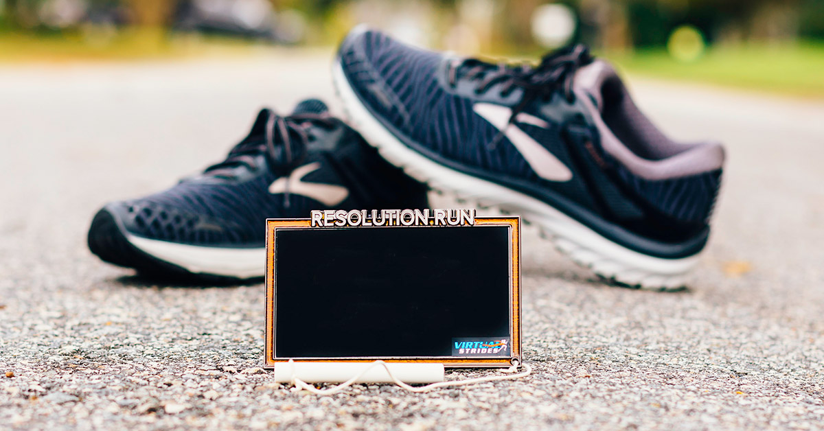 Resolution Run Virtual Race Medal