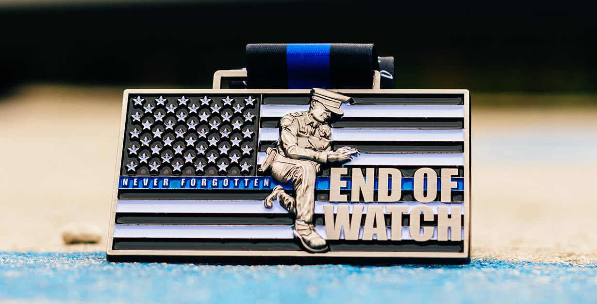 End of Watch Virtual Race Medal