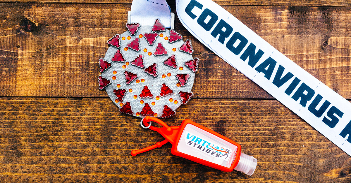 Coronavirus Relief Virtual Race Medal