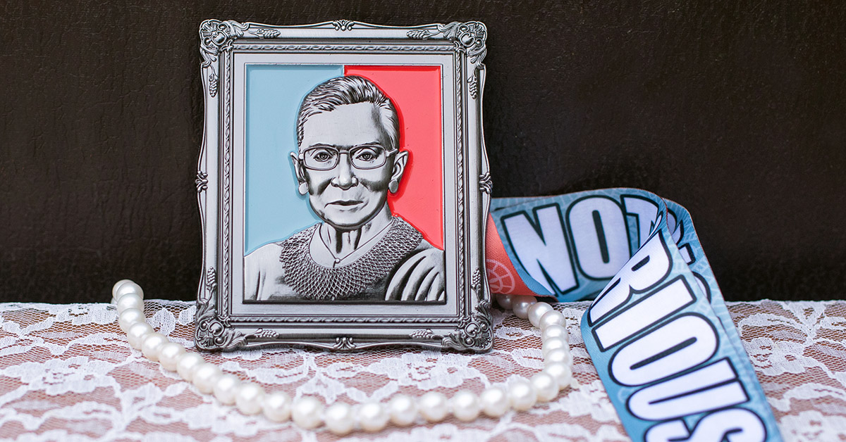 Notorious RBG Virtual Race Medal