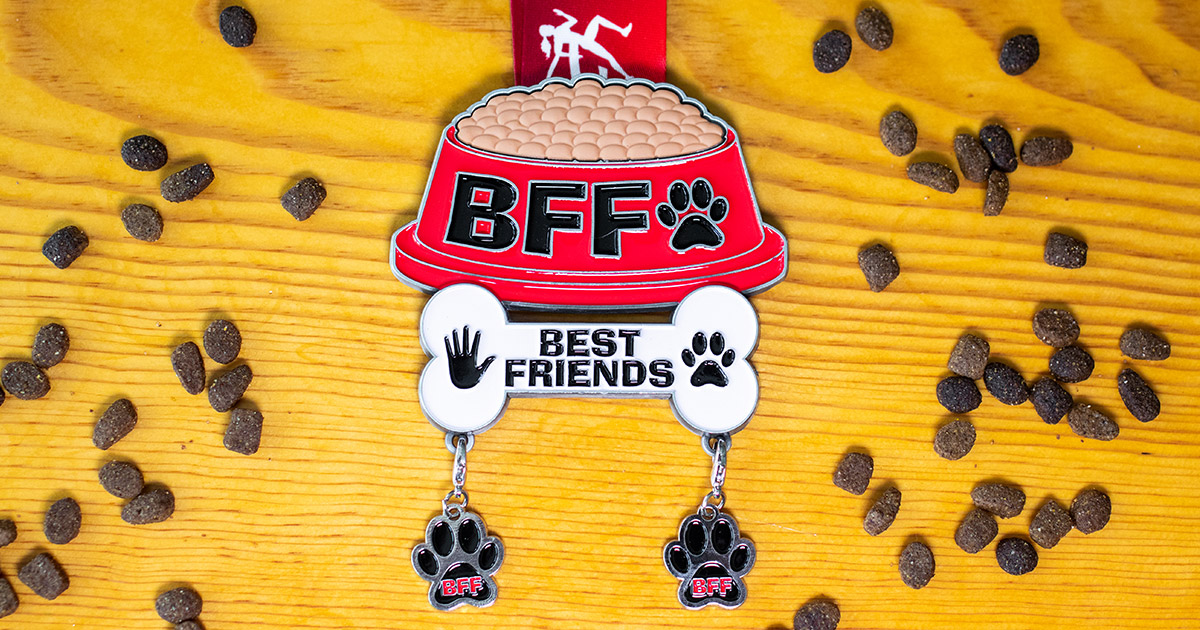 Best Furry Friends Virtual Race Medal