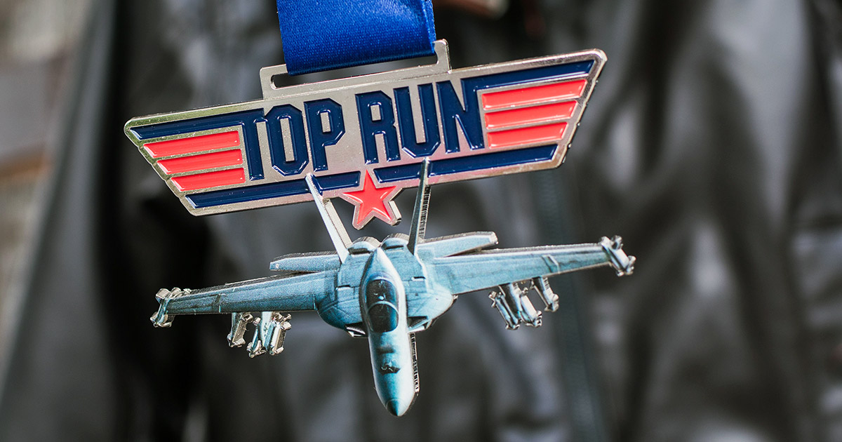 Top Run Virtual Race Medal