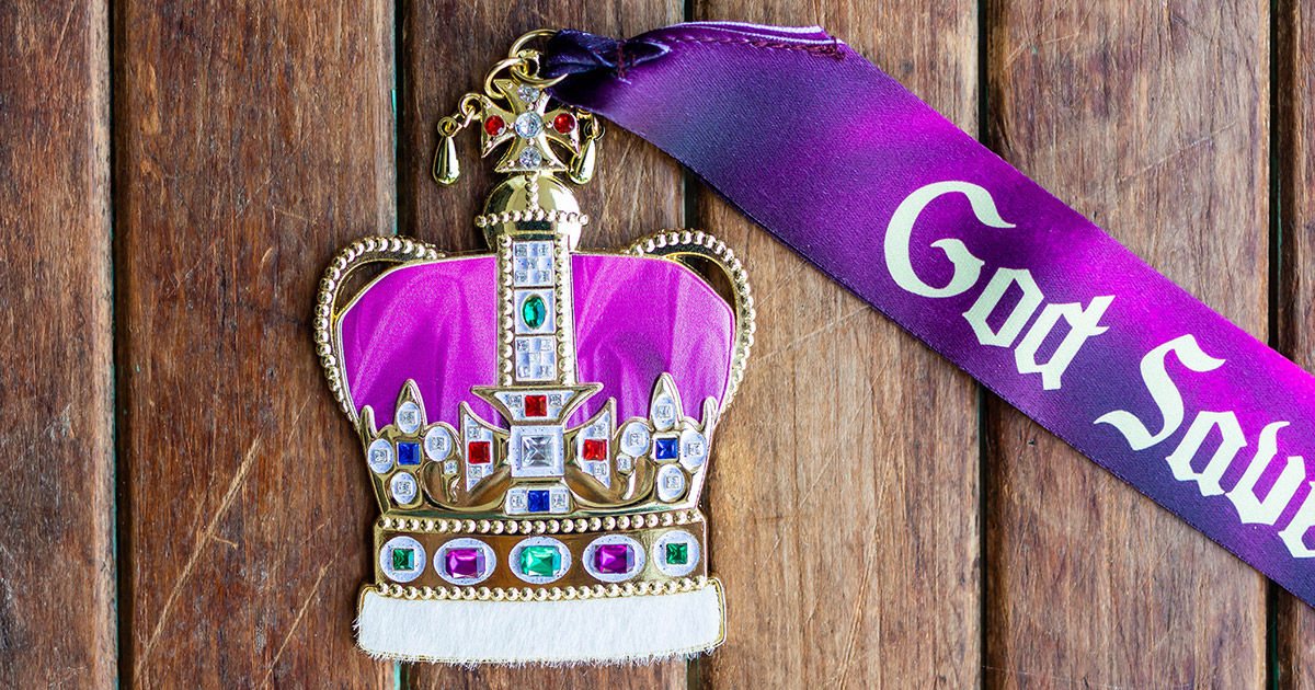 God Save the Queen Virtual Race Medal