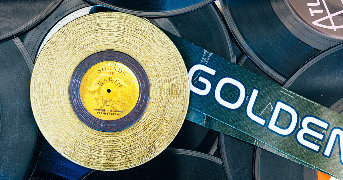 Golden Record Virtual Race Medal