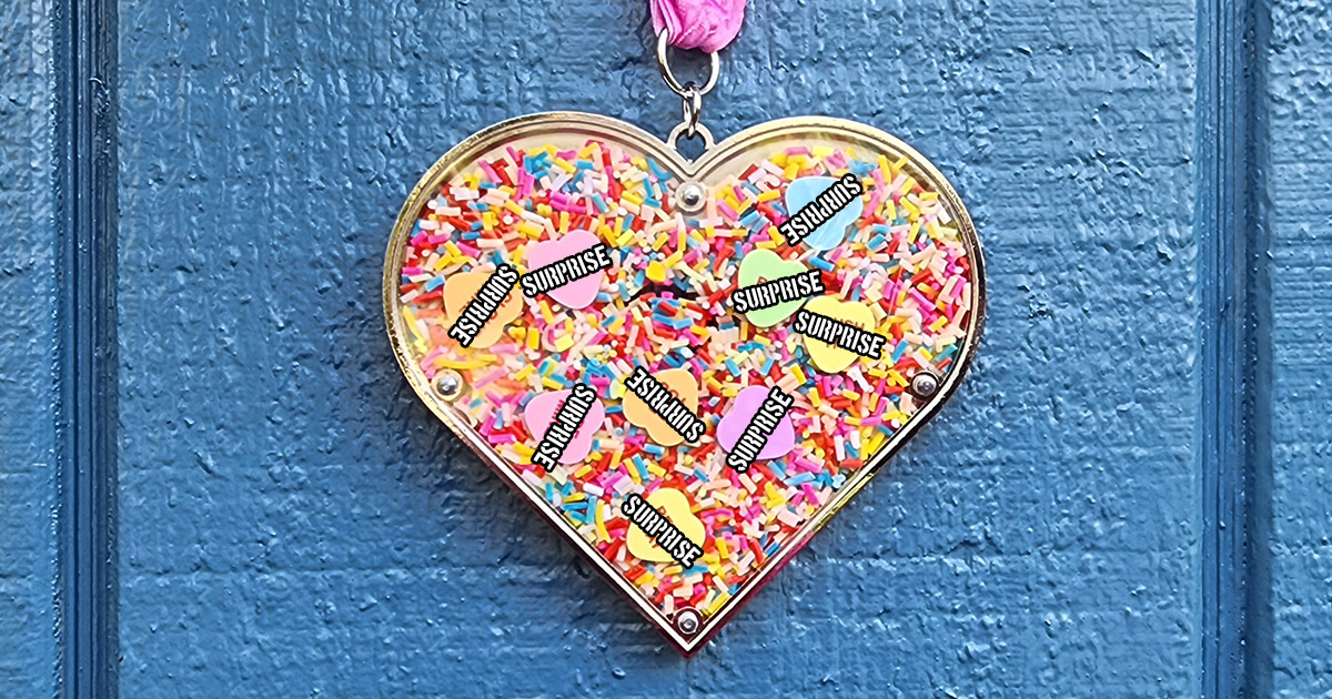 Candy Hearts Virtual Race Medal