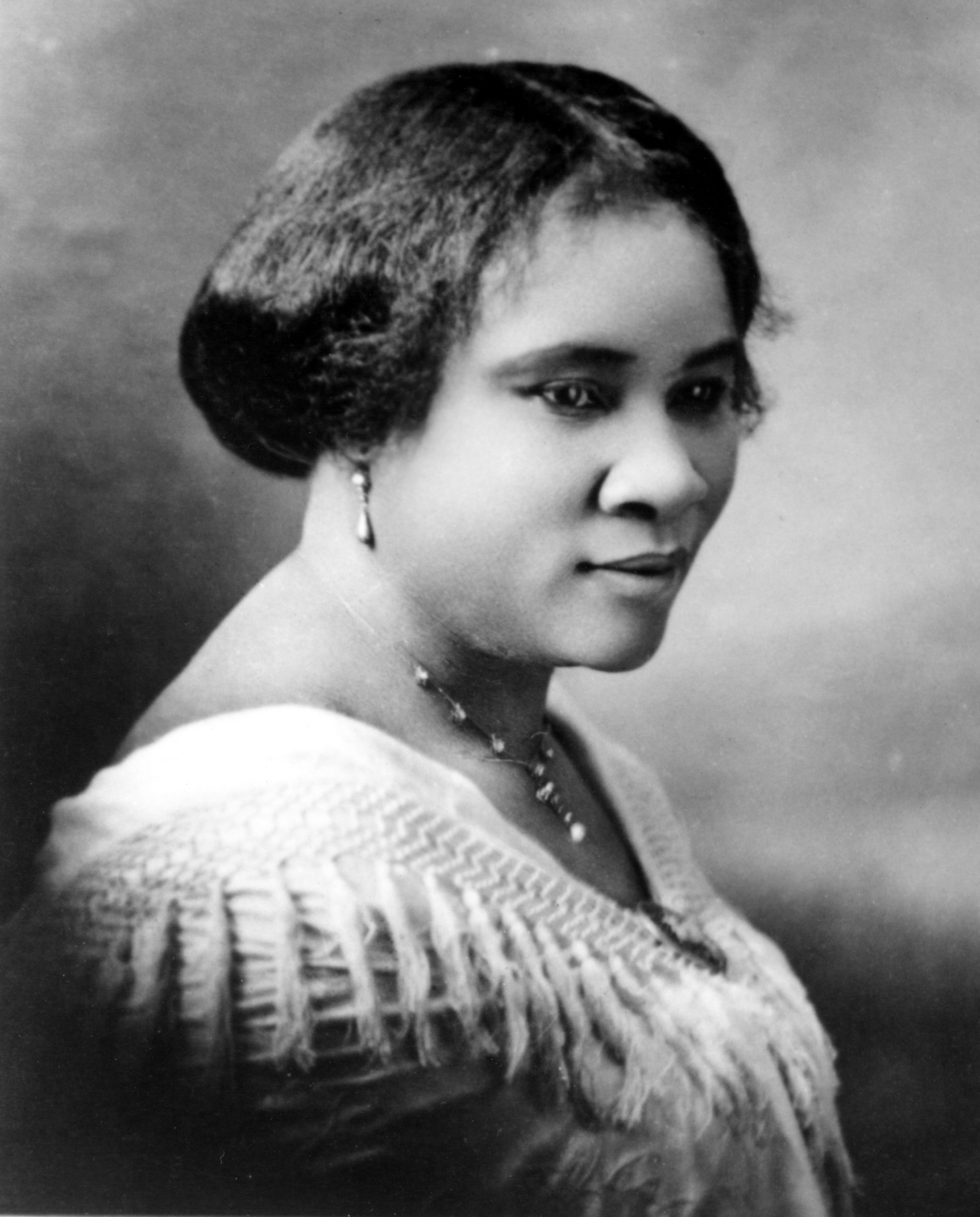 Madam CJ Walker, born Sarah Breedlove, in 1914. Change Remove