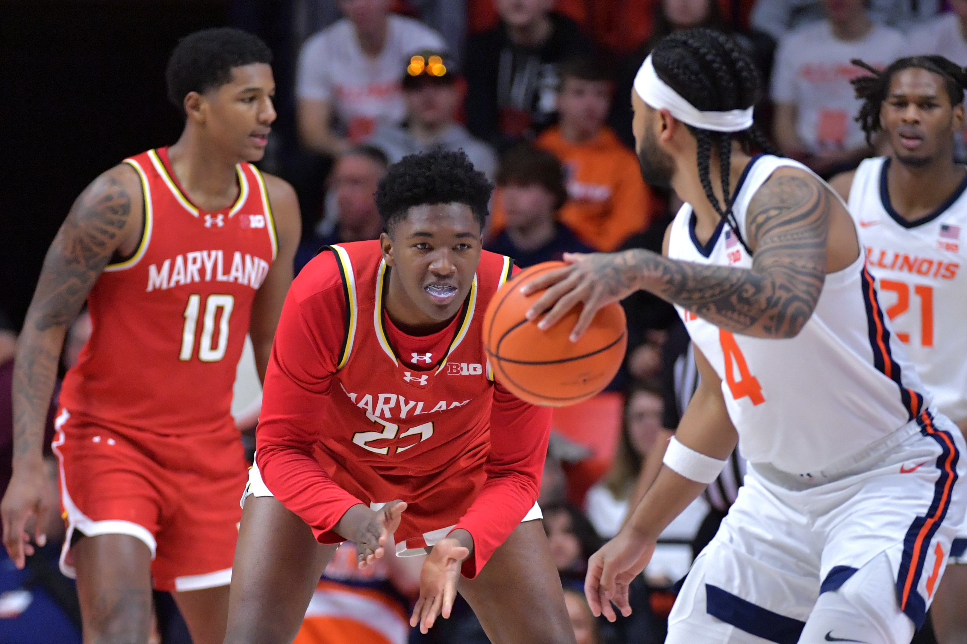 NCAA Basketball: Maryland at Illinois