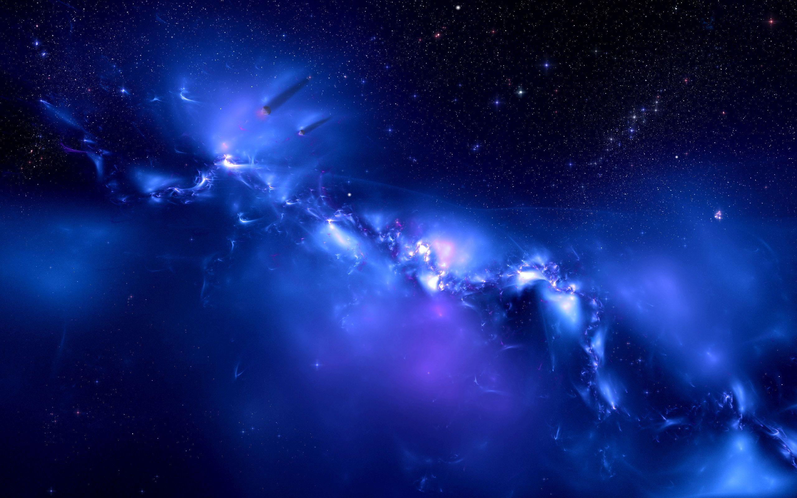 Space Wallpaper 1920x1080 Blue