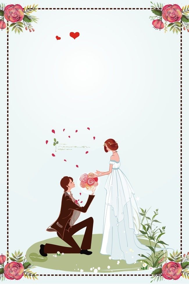 Free download Vector Cartoon Illustration Couples Wedding Posters Background  [650x982] for your Desktop, Mobile & Tablet | Explore 35+ Simple Wedding  Wallpapers | Hd Wedding Backgrounds, Wedding Wallpaper, Wedding Background