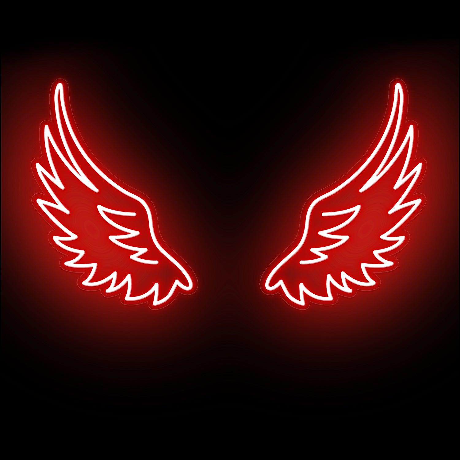 🔥 Free download Angel Wings Neon Sign White Led Light PageNeon ...