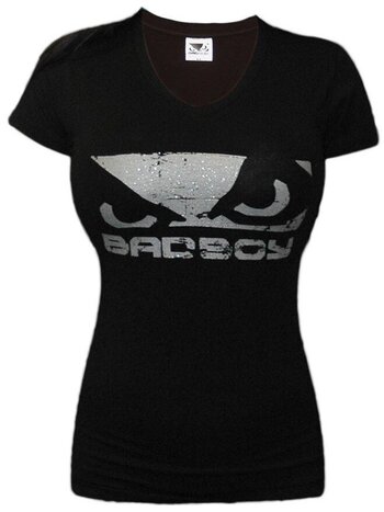 Bad Boy Bad Boy Logo Women's T-Shirt Black Silver