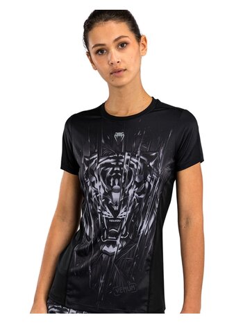 Venum Venum Tiger Women's Dry Tech T-Shirt Black Silver