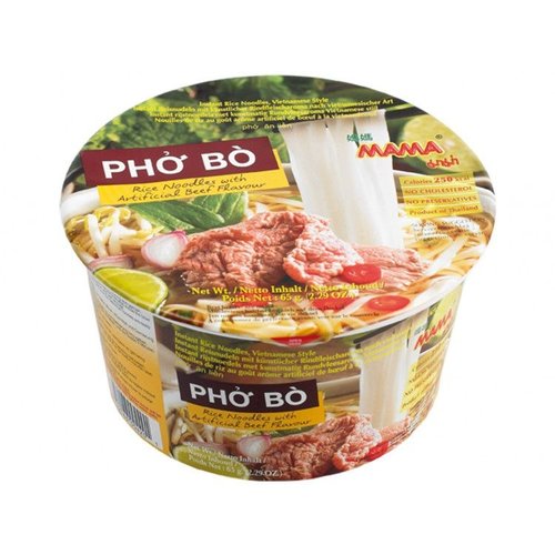 MAMA MAMA Instant Pho Bo Rice Noodles, 65g