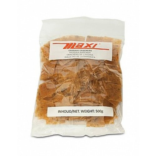 Maxi Maxi Cassave Crackers 4x4cm, 500g