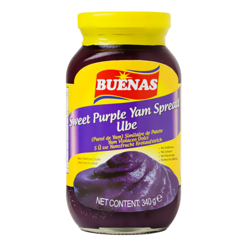 Buenas Sweet Purple Yam Spread (Ube), 340g