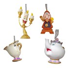 Disney Magical Moments Beauty the Beast 3D Hanging Ornament (HO) SET/4