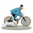 Tintin (Kuifje) Kuifje op de fiets - De Blauwe Lotus (Colorized)