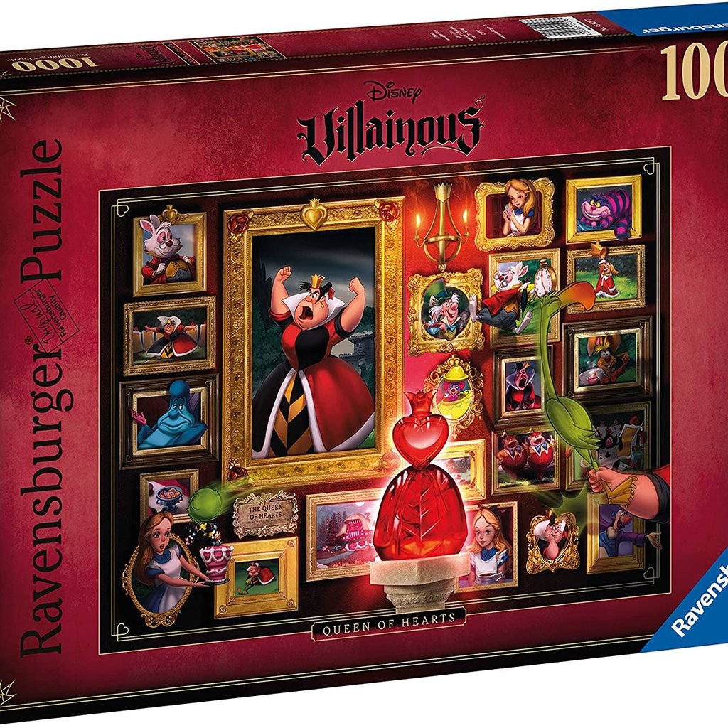 Disney Villainous Queen Of Hearts Puzzle 1000pcs Jigsaw Celebrations And Toys