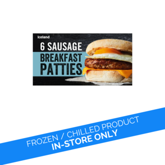 Iceland  Iceland 6 Sausage Breakfast Patties 342g