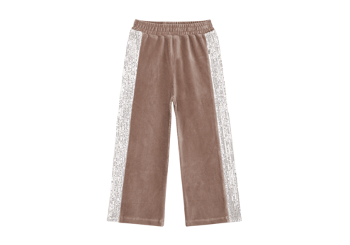 House of Jamie House of Jamie Wide Sequins Pants Warm Taupe & Ecru