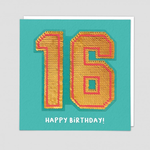 Redback Cards 16th Birthday Reversible Sequin Card