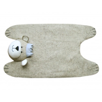 Fiona Walker Fiona Walker Rug - Grey Baby Bear with Crown