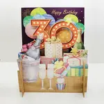 AllJoy Design 30th Presents Birthday Pop Up Card