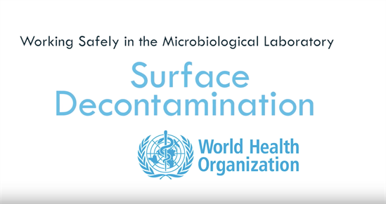 working safely surface decontamination