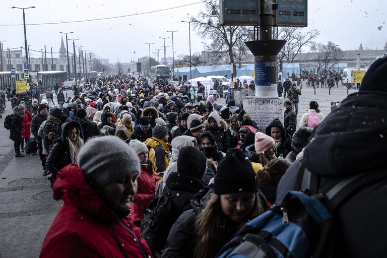 people waiting in line