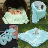 Cute and Cozy Crochet Crocodile Stich Baby Blanket