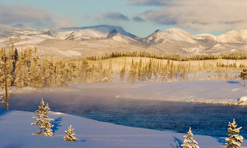 Madison River Yellowstone Winter