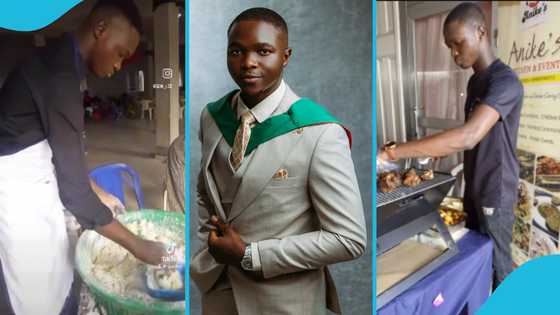 Nigerian man who worked as a bakery boy bags a degree, shares throwback video of humble beginning