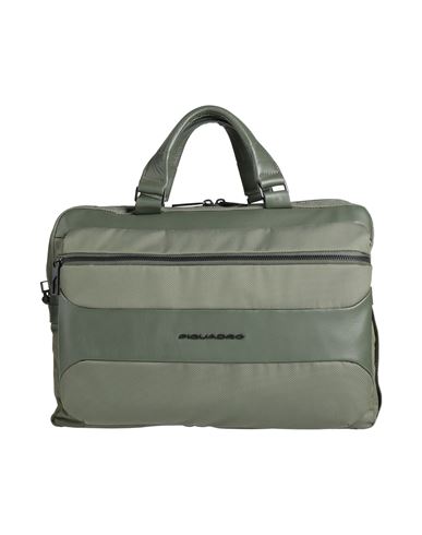 Piquadro Man Handbag Military Green Size - Cow Leather, Eva (ethylene - Vinyl - Acetate), Nylon, Pol