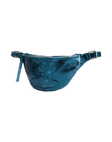 Vivienne Westwood Woman Belt Bag Deep Teal Size - Leather In Green