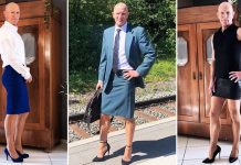 A Man Proves that Skirts and Heels are Not Only for Women